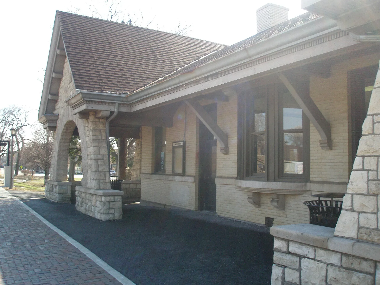 The historic Stone Avenue Metra station in La Grange IL