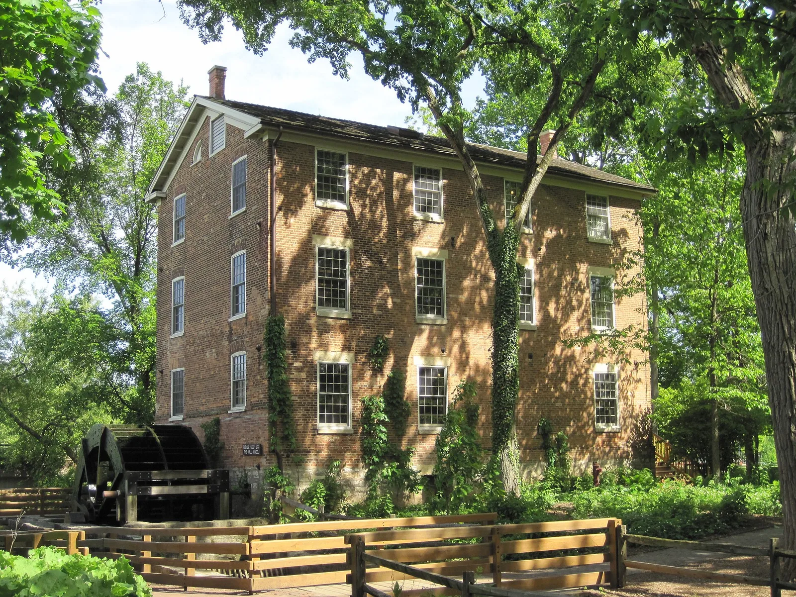 Graue Mill, the historic landmark on York Road in Oak Brook IL